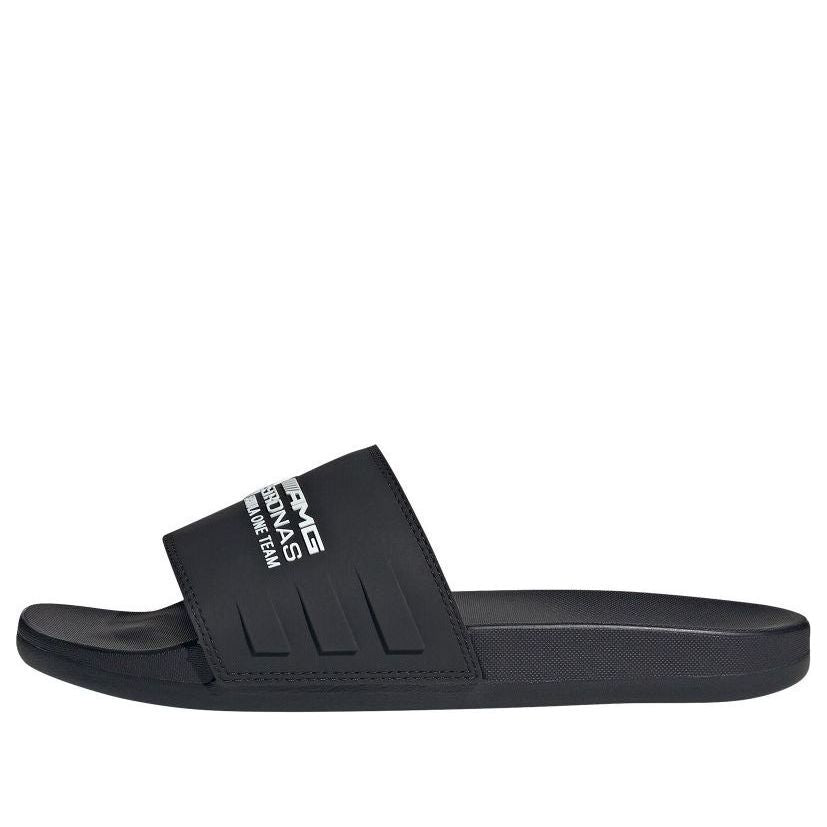 Lookbook Mercedes-AMG Petronas F1 x adidas Adilette Comfort Slide ''Hitam Putih'' JR1070