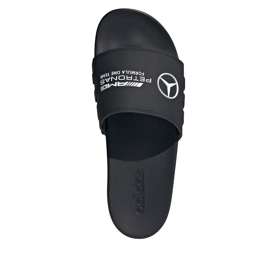 Purchase Mercedes-AMG Petronas F1 x adidas Adilette Comfort Slide ''Hitam Putih'' JR1070