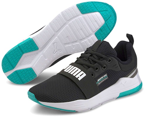 Mercedes-AMGPetronas Motorsport x Puma Wired Run 'Black Spectra Green' 306604-01 Purchase Mercedes-AMGPetronas Motorsport x Puma Wired Run 'Black Spectra Green' 306604-01