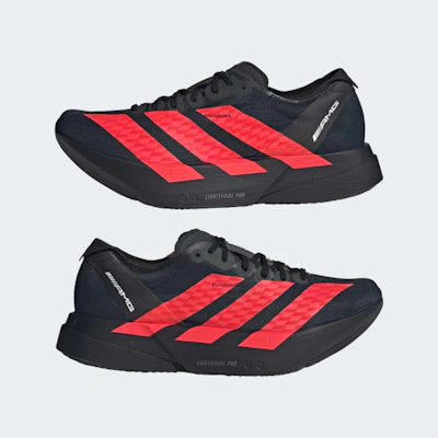 Mercedes AMG Petronas x Adidas Adizero Adios Pro 4 Core Black Lucid Red