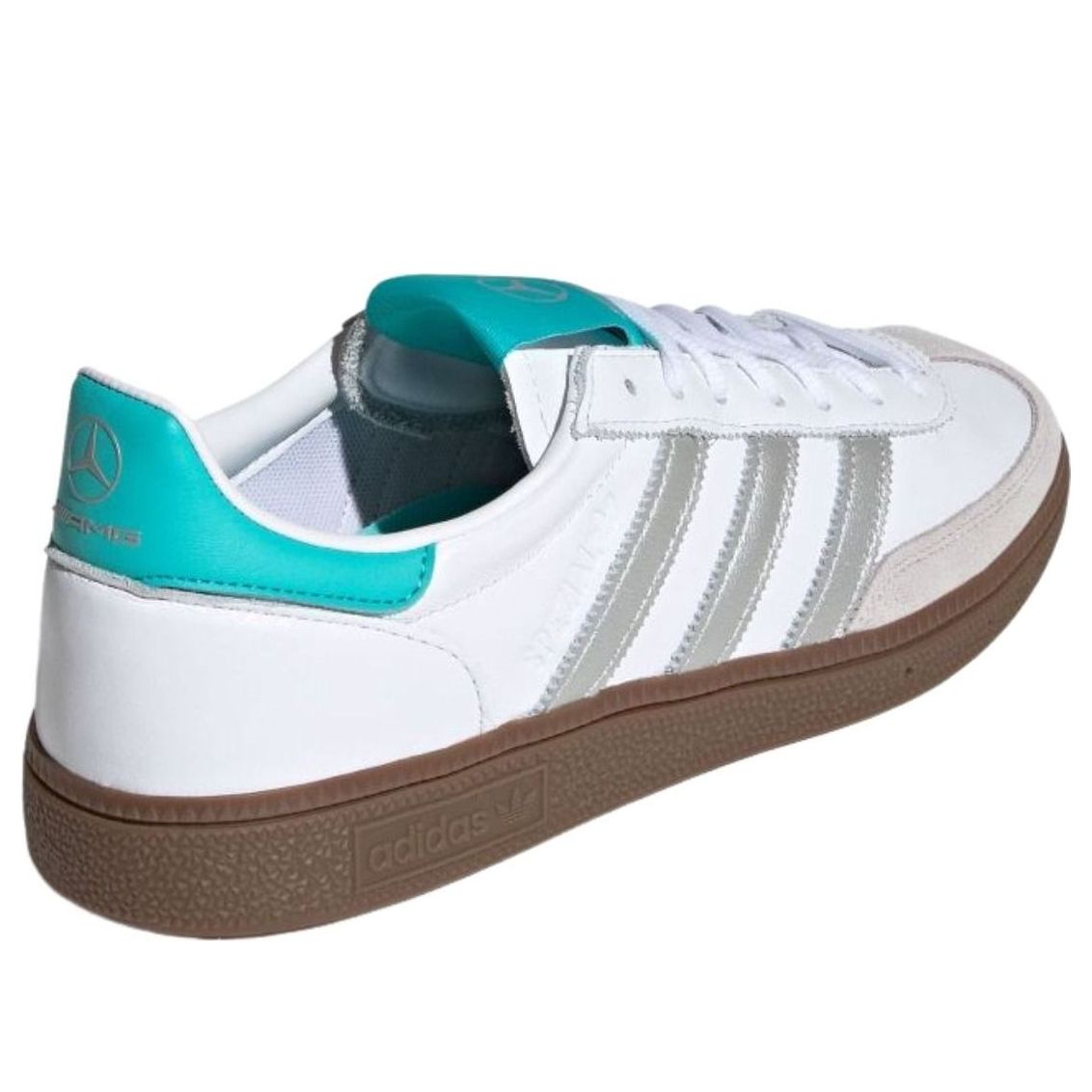Purchase Mercedes AMG x adidas Handball Spezial ''Bianco Nuvola'' KJ1178