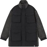 MERRELL ALC Collaborative Black Multi-Pocket Patchwork Jacket Unisex MC2220003-2 MERRELL ALC Collaborative Black Multi-Pocket Patchwork Jacket Unisex MC2220003-2