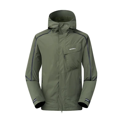 MERRELL Black Outdoor Hoodie with Letter Print Unisex Casual Wear MC2210009-2