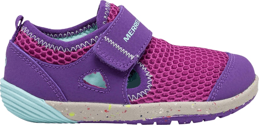 Grade School Merrell Bare Steps H2O Little Kid Purple Turquoise
