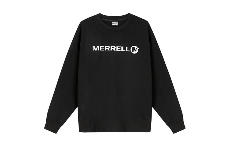 MERRELL Casual Plain Pullover Sweatshirt Black MC2230009-BK02