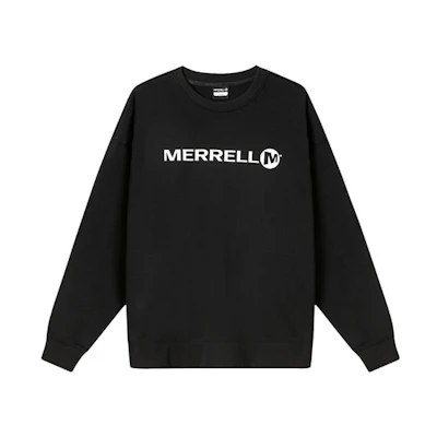 MERRELL Casual Plain Pullover Sweatshirt Black MC2230009-BK02