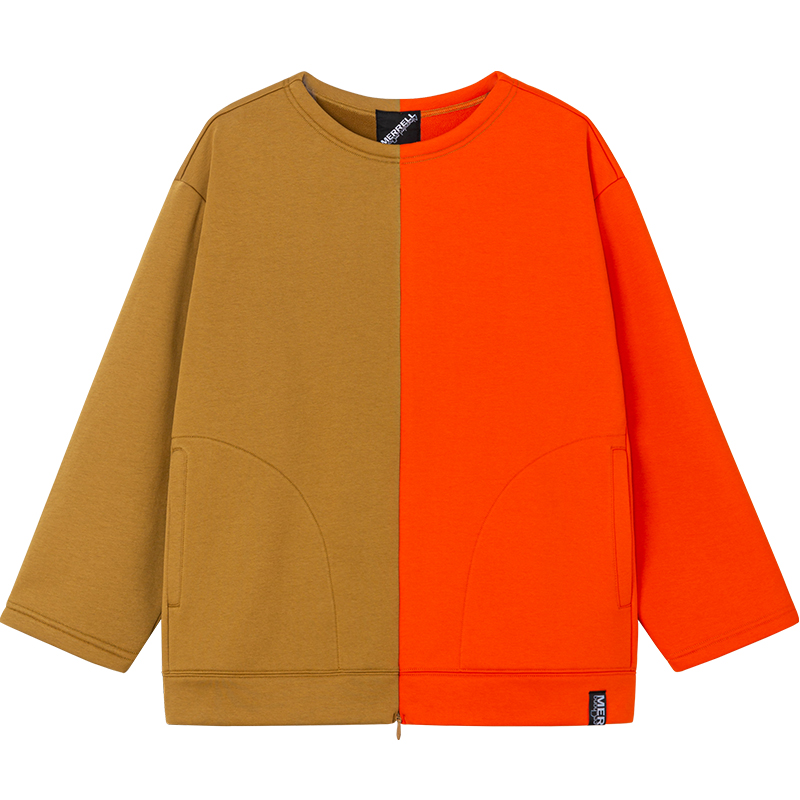 MERRELL Colorblock Fleece Relaxed Crewneck Sweatshirt Unisex Casual Style MC3220006-2