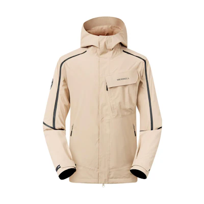MERRELL Outdoor 3-in-1 Waterproof Windproof Hiking Jacket Beige Unisex MC3230016-WT04