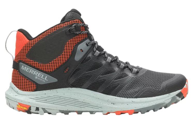 Order メレル ノヴァ3 ミッド GTX 黒×タンジェリン J067615