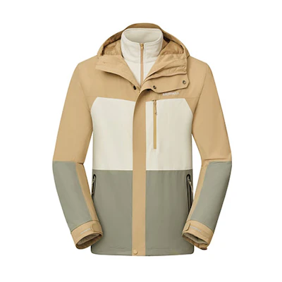 Merrell Outdoor 3-in-1 Detachable Warm Hiking Jacket Khaki Color MC2249020-CO33
