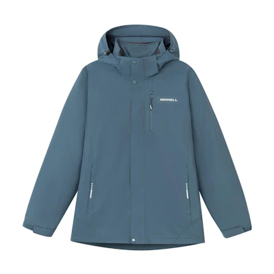 MERRELL Solid Waterproof Windproof Packable Hooded Jacket Black MC2229016-1