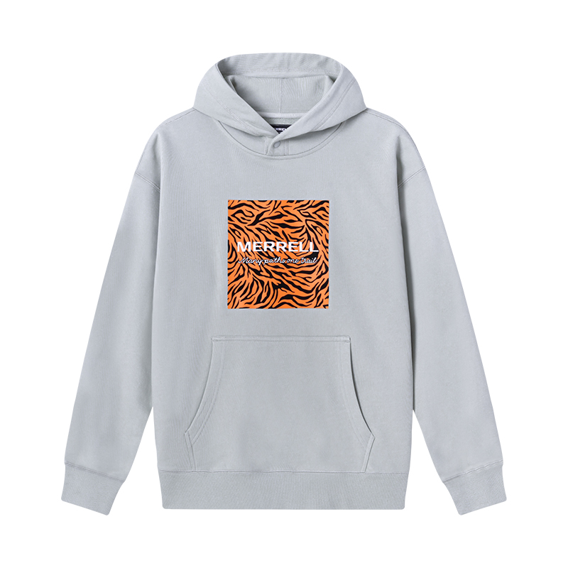 MERRELL Tiger Stripe Embroidered Outdoor Hoodie Unisex - Black MC2229001-1