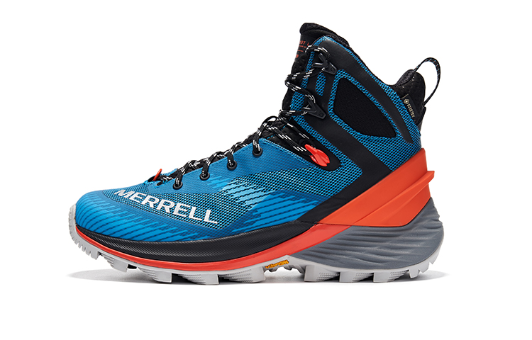 MERRELL Thermo 4 MID GTX Outdoor Hiking Shoes Mens Blue/Orange Slip-Resistant J037189