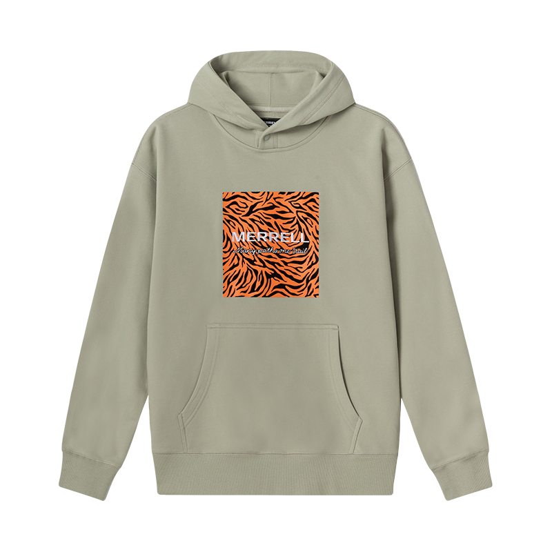 MERRELL Unisex Casual Multi-Pocket Utility Long Sleeve Jacket Light Green Gray MC2229024-2