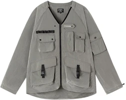 MERRELL Unisex Casual Multi-Pocket Utility Long Sleeve Jacket Light Green Gray MC2229024-2 MERRELL Unisex Casual Multi-Pocket Utility Long Sleeve Jacket Light Green Gray MC2229024-2