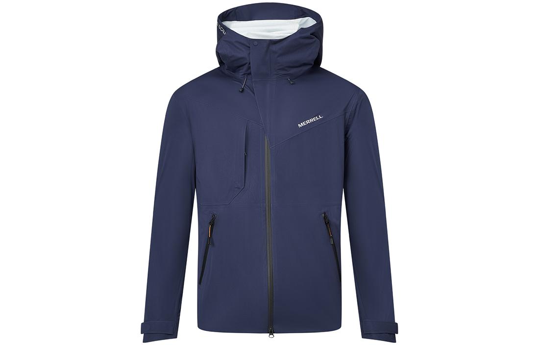 MERRELL Waterproof Hooded Jacket Orange - Casual Solid Design MC2239012-4