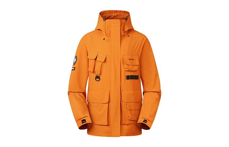 MERRELL Waterproof Windproof Outdoor Hiking Jacket - Orange Yellow MC2249014-OR01