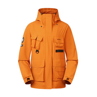 MERRELL Waterproof Windproof Outdoor Hiking Jacket - Orange Yellow MC2249014-OR01