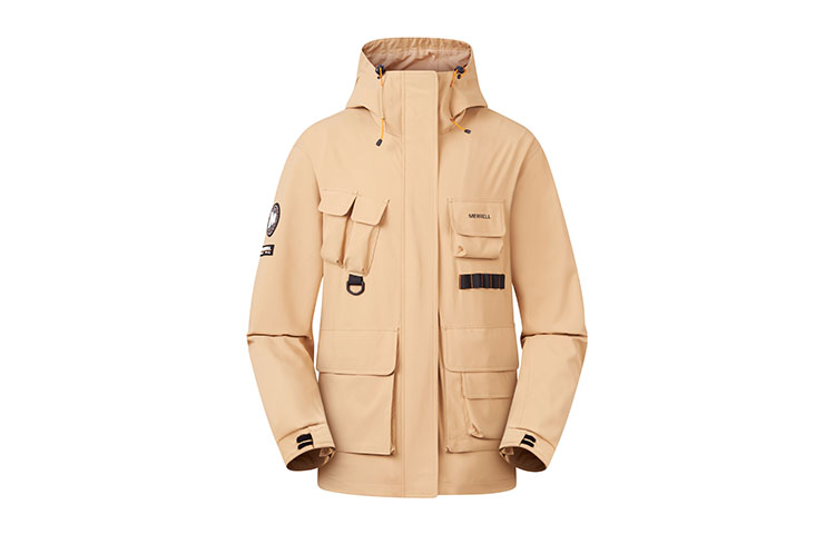 MERRELL Windproof Waterproof Hiking Jacket 3-in-1 Unisex Army Green MC3230016-GE25