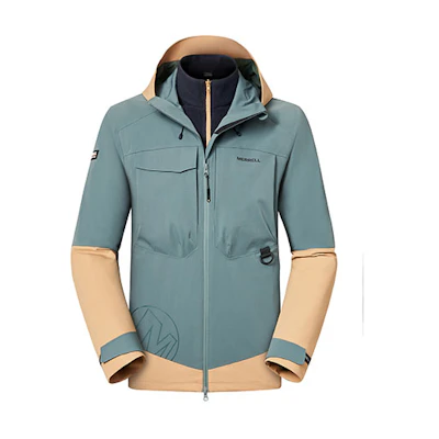 MERRELL ALC Colorblock Pullover Lightweight Jacket Unisex Black/Blue MC3220001-2