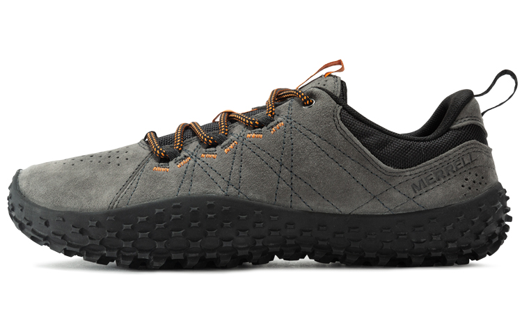 MERRELL Wrapt Low-Top Grey Shoes - Breathable, Non-Slip Pigskin Sneakers J036009