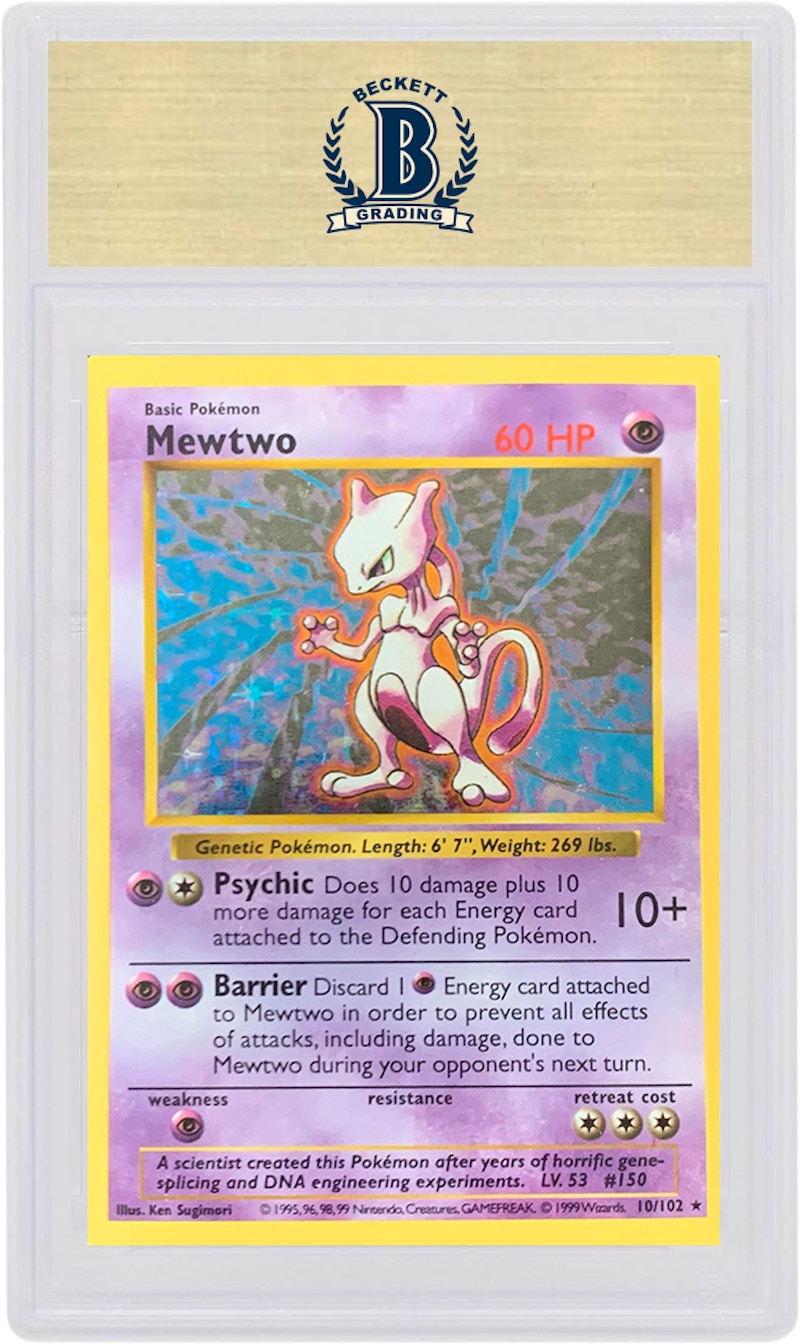 Mewtwo-Holo 1999 Poké TCG Base Set Shadowless #10/102 圖 2