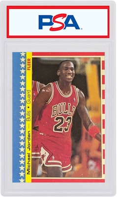 Michael Jordan 1987 Fleer Sticker #2 Buy Michael Jordan 1987 Fleer Sticker #2