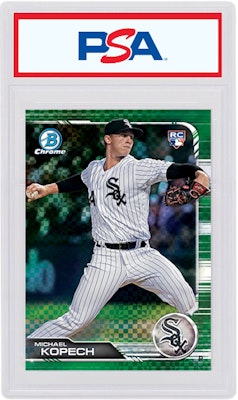 Michael Kopech 2019 Bowman Chrome X Rookie Green X-Fractor /31 #82 Buy Michael Kopech 2019 Bowman Chrome X Rookie Green X-Fractor /31 #82