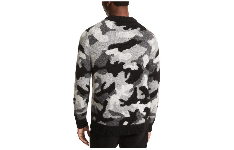 Lookbook 迈克高仕 黑色迷彩圆领长袖毛衣 CF1600V5SS001