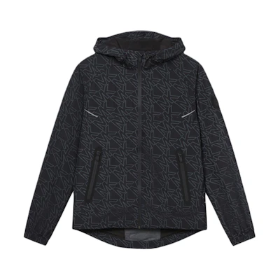 Michael Kors Black Full Print Logo Hoodie Jacket OF3202IA6D-001
