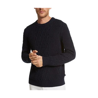 MICHAEL KORS Black Solid Crewneck Slim Fit Long Sleeve Sweater CF3608J74X-0436