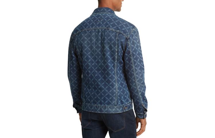 Lookbook MICHAEL KORS Jaket Kasual Biru Corak Single-Breasted. CF3206MAHL-542