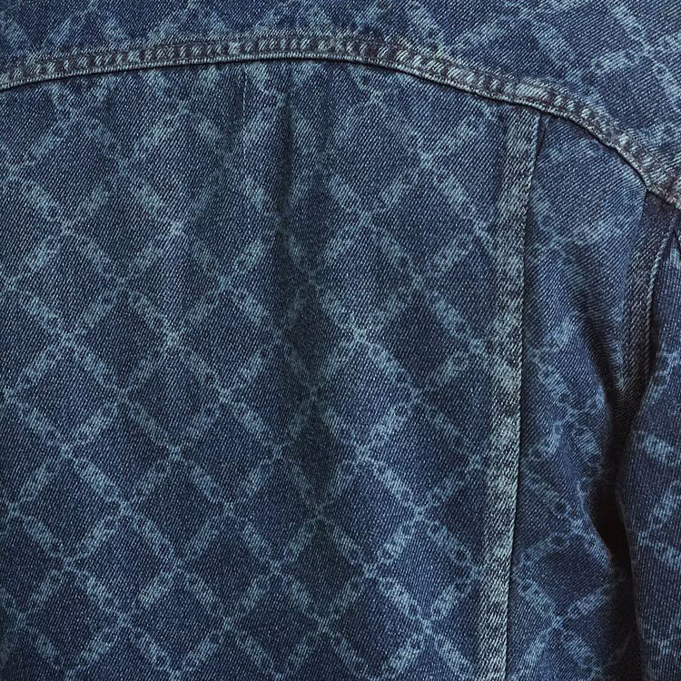 Shop MICHAEL KORS Jaket Kasual Biru Corak Single-Breasted. CF3206MAHL-542