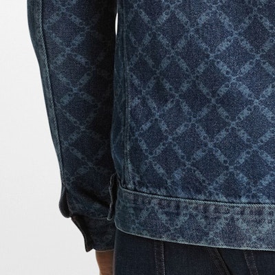 MICHAEL KORS Jaket Kasual Biru Corak Single-Breasted. CF3206MAHL-542 Details for MICHAEL KORS Jaket Kasual Biru Corak Single-Breasted. CF3206MAHL-542