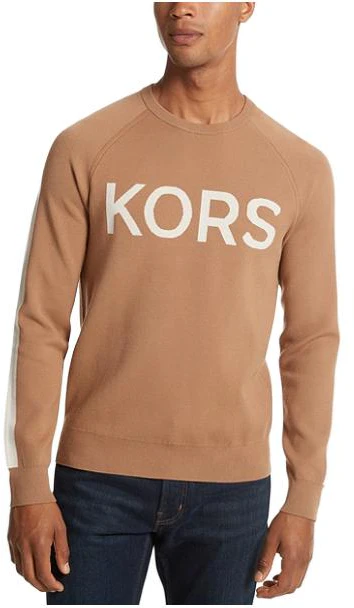 michael-kors-monogram-print-camel-crewneck-sweater-cr-1602-l2-ly-1211