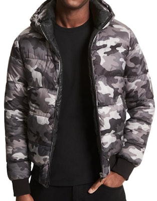 Michael Kors Jaket Musim Sejuk Hooded Camouflage Boleh Balik Hitam CF1201A350001 Lookbook Michael Kors Jaket Musim Sejuk Hooded Camouflage Boleh Balik Hitam CF1201A350001