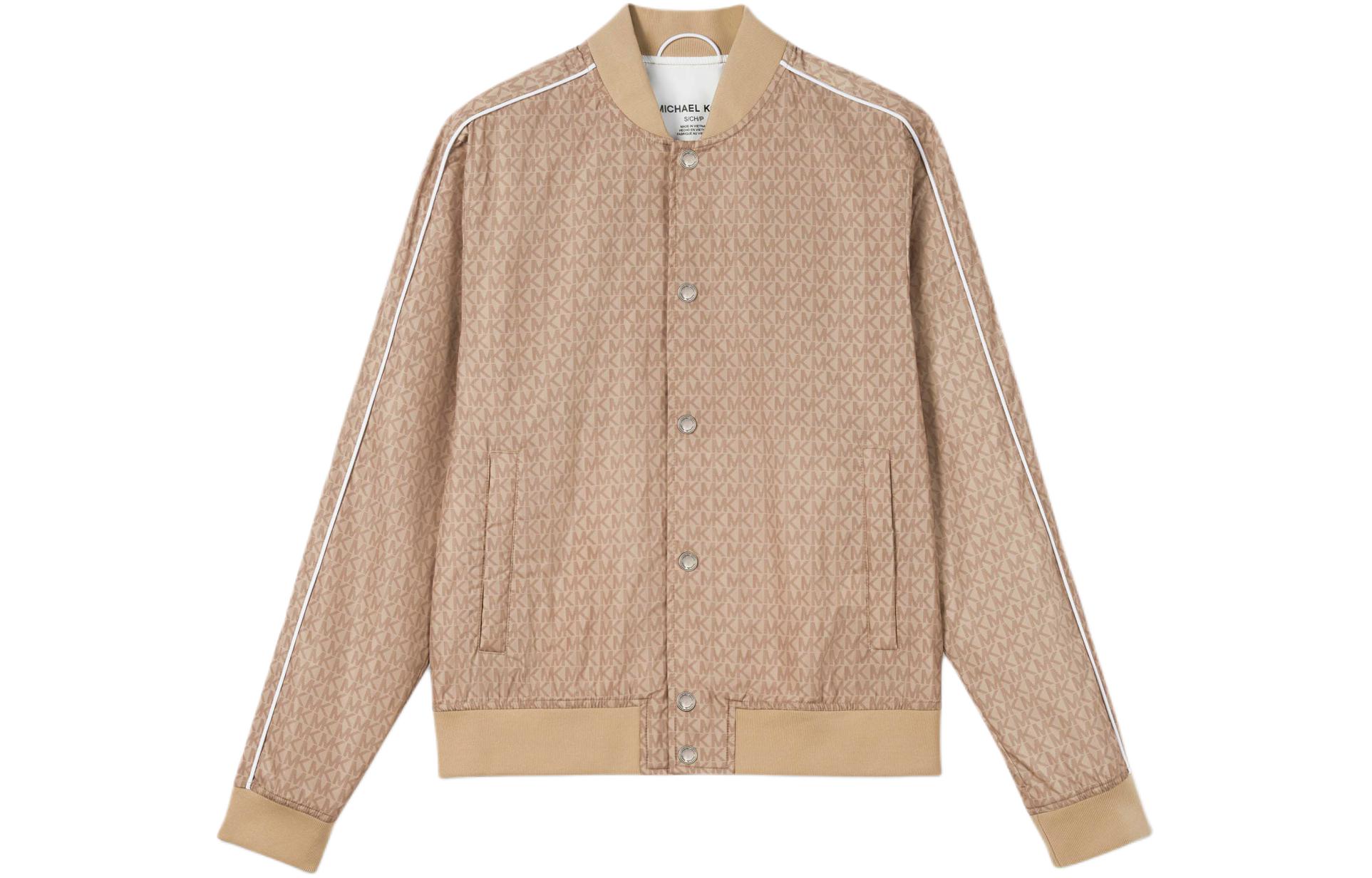 MICHAEL KORS All-Over Print Casual Baseball Jacket for Men CF1202E3R0200