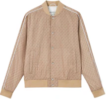 MICHAEL KORS All-Over Logo Long-Sleeve Jacket in Khaki OH320122M9-250 MICHAEL KORS All-Over Logo Long-Sleeve Jacket in Khaki OH320122M9-250