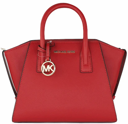 迈克高仕Avril拉链手提包小号火焰红色 Buy 迈克高仕Avril拉链手提包小号火焰红色