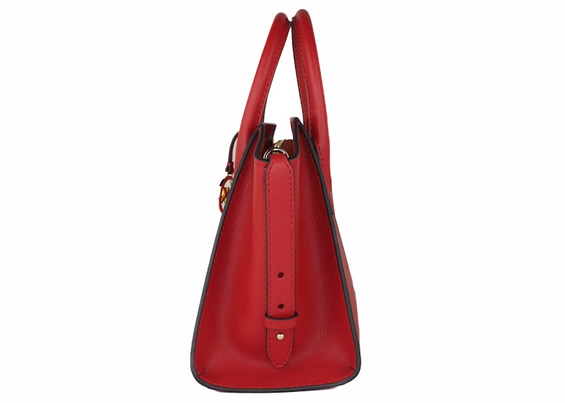 Order 迈克高仕Avril拉链手提包小号火焰红色