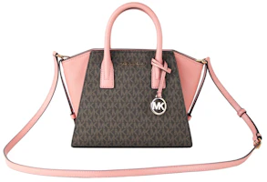 Michael Kors Avril Top-Zip Satchel Small Pink Michael Kors Avril Top-Zip Satchel Small Pink