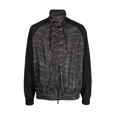 MICHAEL KORS Black Letter Print Logo Hoodie Long Sleeve Pullover CR150U05MF001