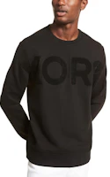 MICHAEL KORS Black Logo Print Crewneck Sweatshirt CS1504995D-001 MICHAEL KORS Black Logo Print Crewneck Sweatshirt CS1504995D-001