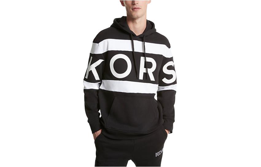 MICHAEL KORS Black Striped Loose-Fit Jacket 4V3CI3519VF-MXM