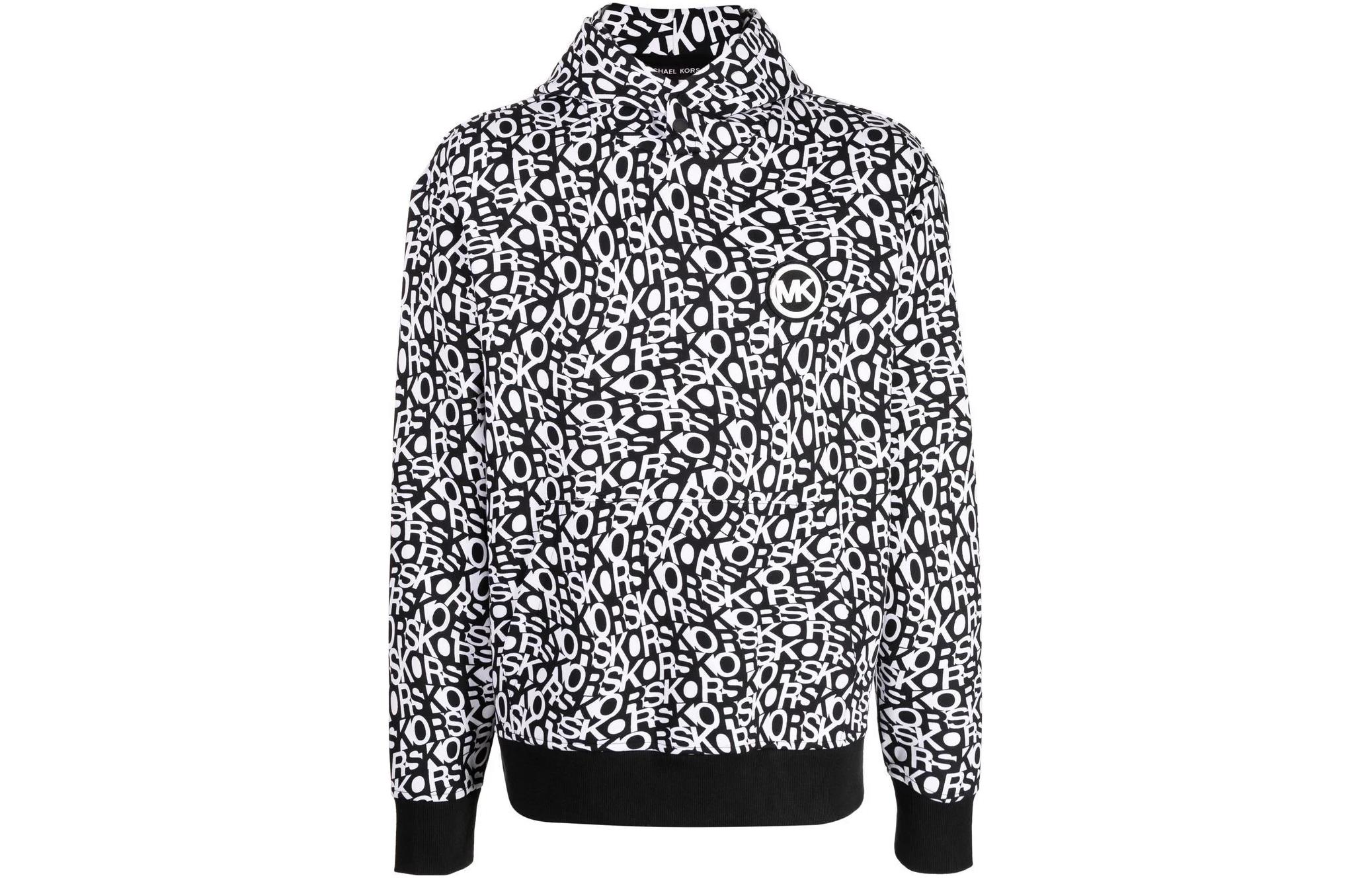 MICHAEL KORS Black Zip-Up Stretch Hoodie Jacket CR150JW4NF001