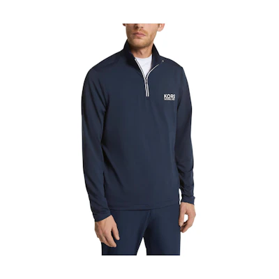 MICHAEL KORS Blue Logo Jacquard Zip-Up Jacket CF3608S2LY-0436