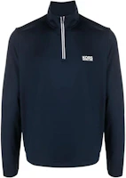 MICHAEL KORS Blue Logo Print High-Neck Sweatshirt for Men CS351K85GK-401 MICHAEL KORS Blue Logo Print High-Neck Sweatshirt for Men CS351K85GK-401