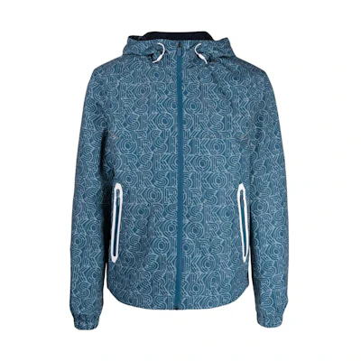 MICHAEL KORS Blue Solid Hooded Parka Jacket MC97043-0436