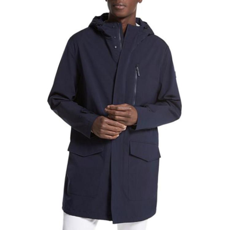 MICHAEL KORS Brown Crinkled Hooded Jacket CS2203I2EC230