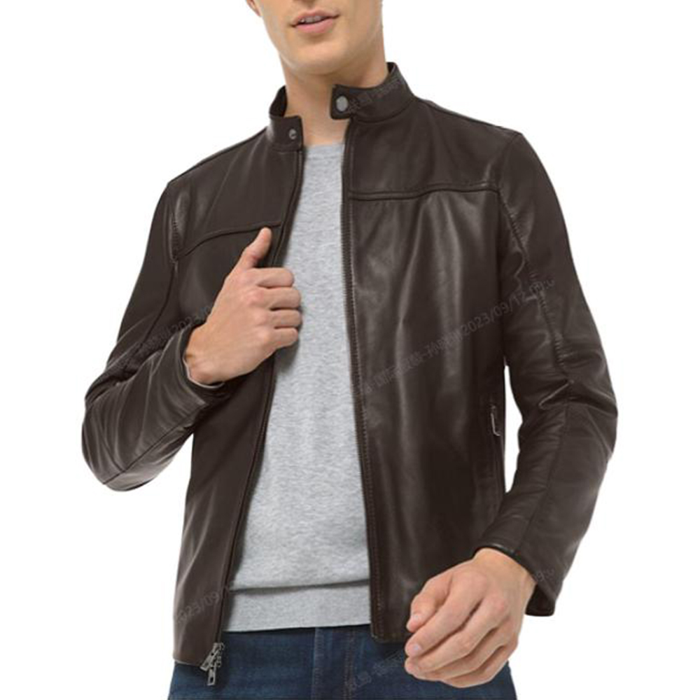 MICHAEL KORS Colorblock Casual Stand Collar Jacket CF2800T39H-129